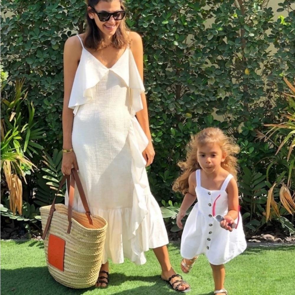 Zara Cream Textured Dress